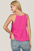 Claire Side Tie Sleeveless Top