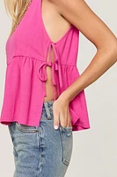 Claire Side Tie Sleeveless Top