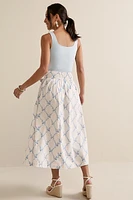 Nina Bow Front Midi Skirt