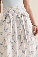 Nina Bow Front Midi Skirt