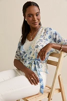 Jill Floral Wrap Blouse