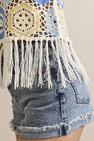 Kelsey Fringe Hem Crochet Top