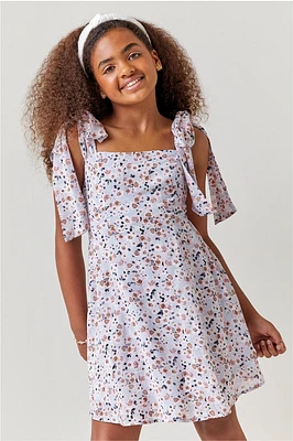 franki Floral Tie Strap Dress for Girls