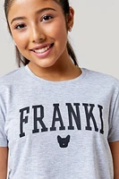 Hello Franki Frenchie Collegiate Tee for girls