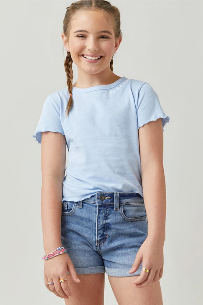 Hello Franki Pardon My French Embroidered Tee for girls