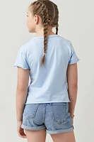 Hello Franki Pardon My French Embroidered Tee for girls