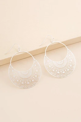 Rosaline Circle Drop Earrings