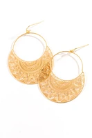 Rosaline Circle Drop Earrings