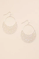 Rosaline Circle Drop Earrings