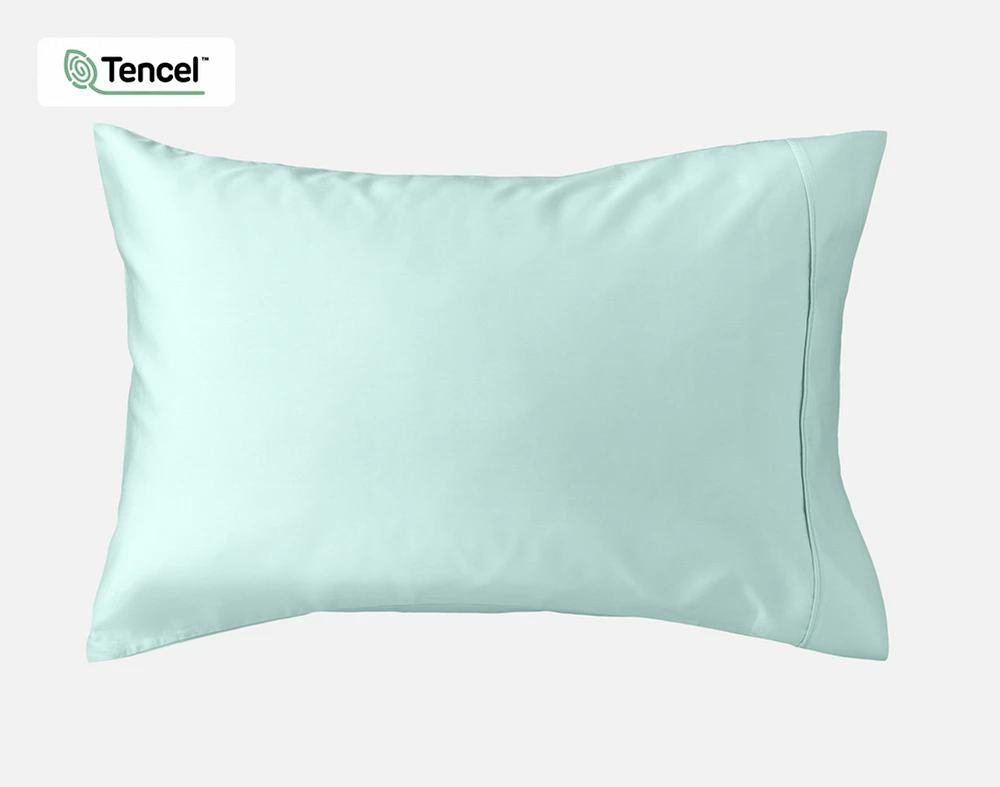 Eucalyptus Luxe Pillowcases - Fountain Blue (Set of 2) - Standard