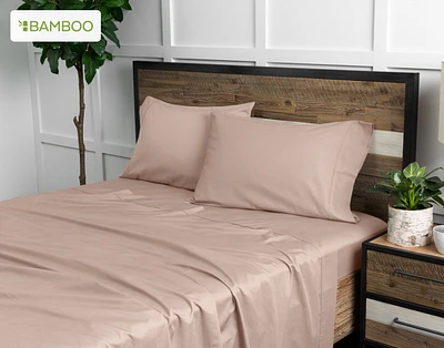 Bamboo Cotton Sheet Set - Frosted Berry - Twin