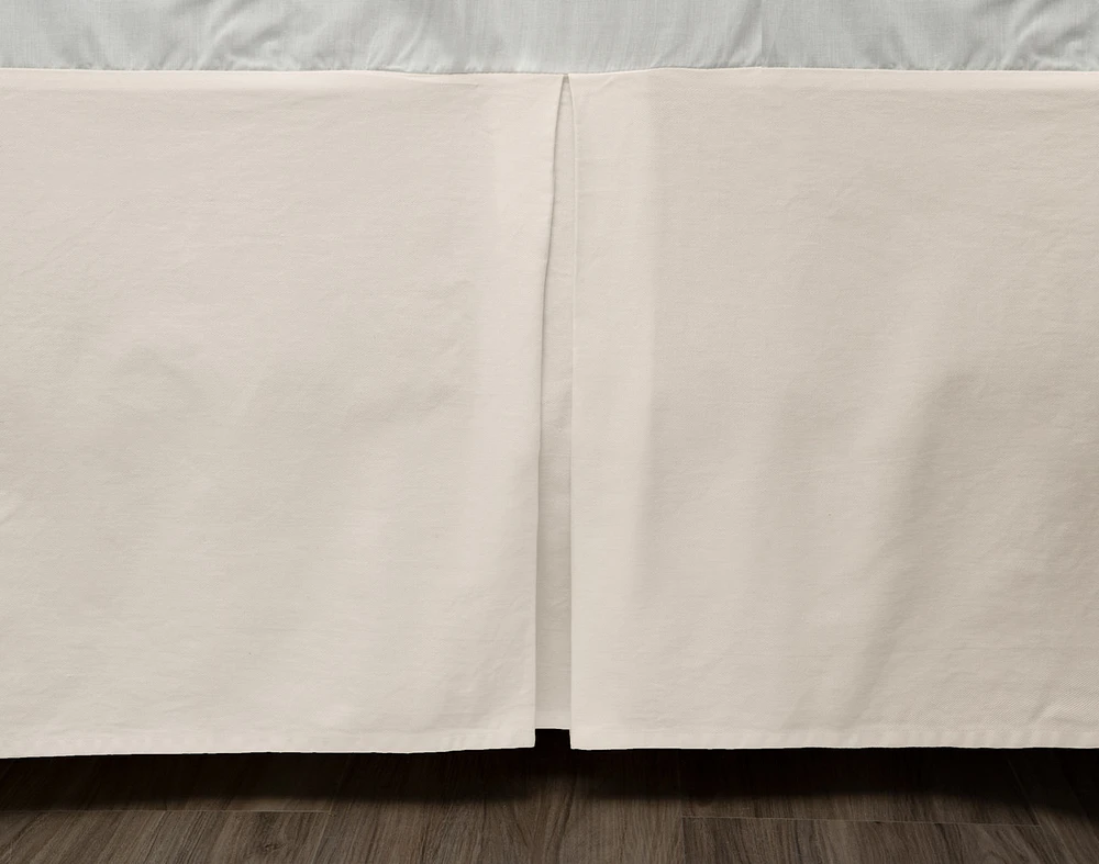 Cotton Twill Bedskirt - Driftwood - Queen