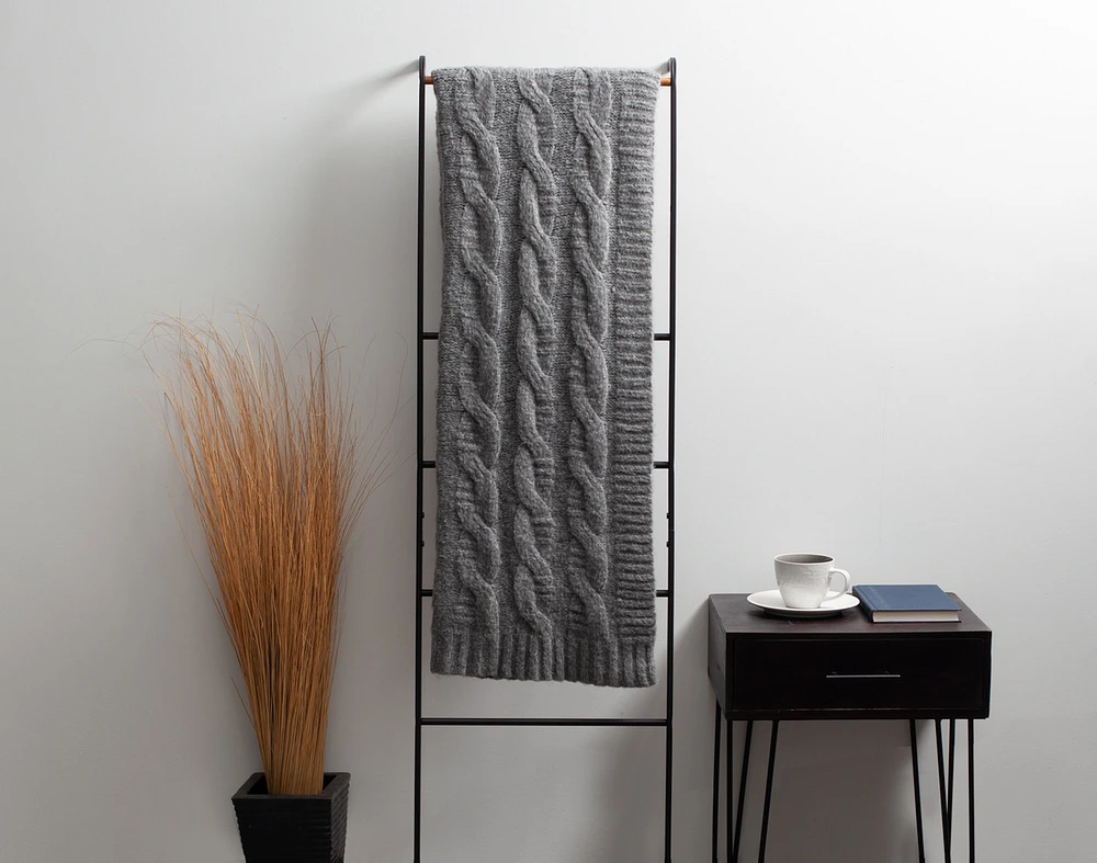 Fisher Knit Throw - Grey