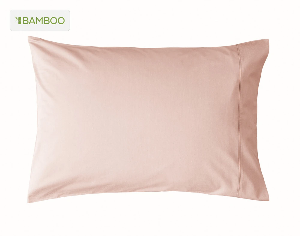 Bamboo Cotton Pillowcases - Blush (Set of 2) - King