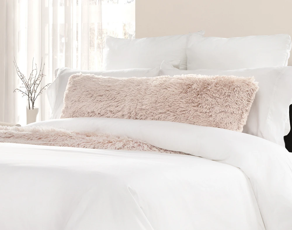Frosted Lumbar Pillow - Woodrose
