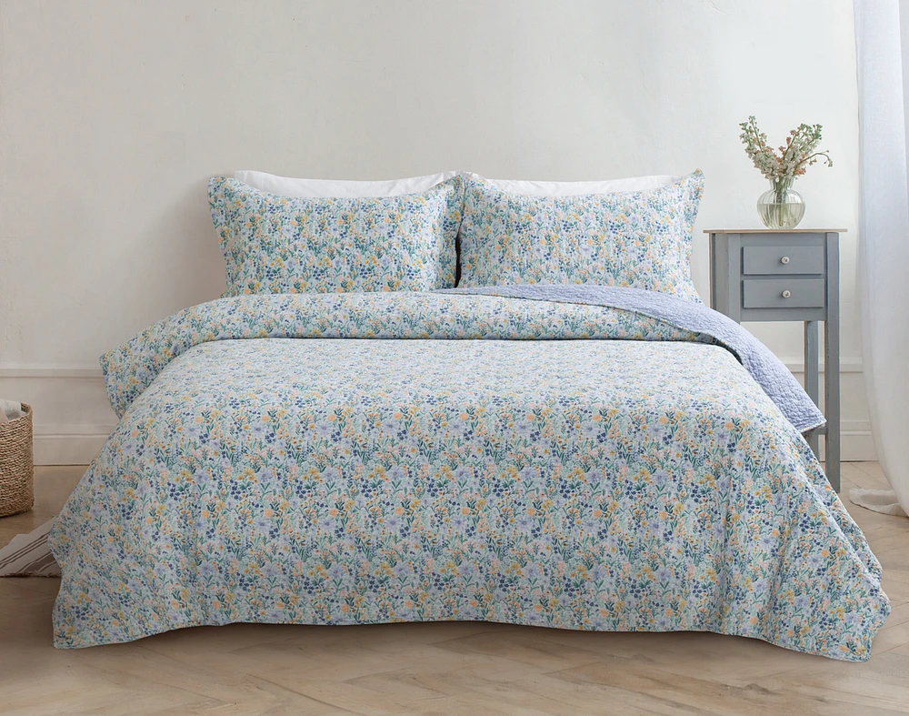 Camellia Cotton Quilt Set - King