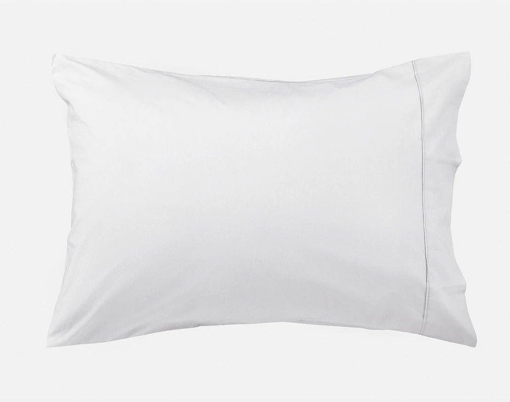 Organic Cotton Percale Pillowcases - White (Set of 2) - Standard