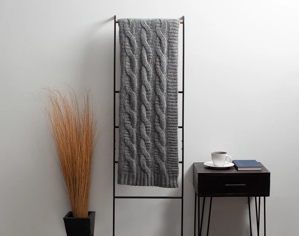 Fisher Knit Throw - Grey