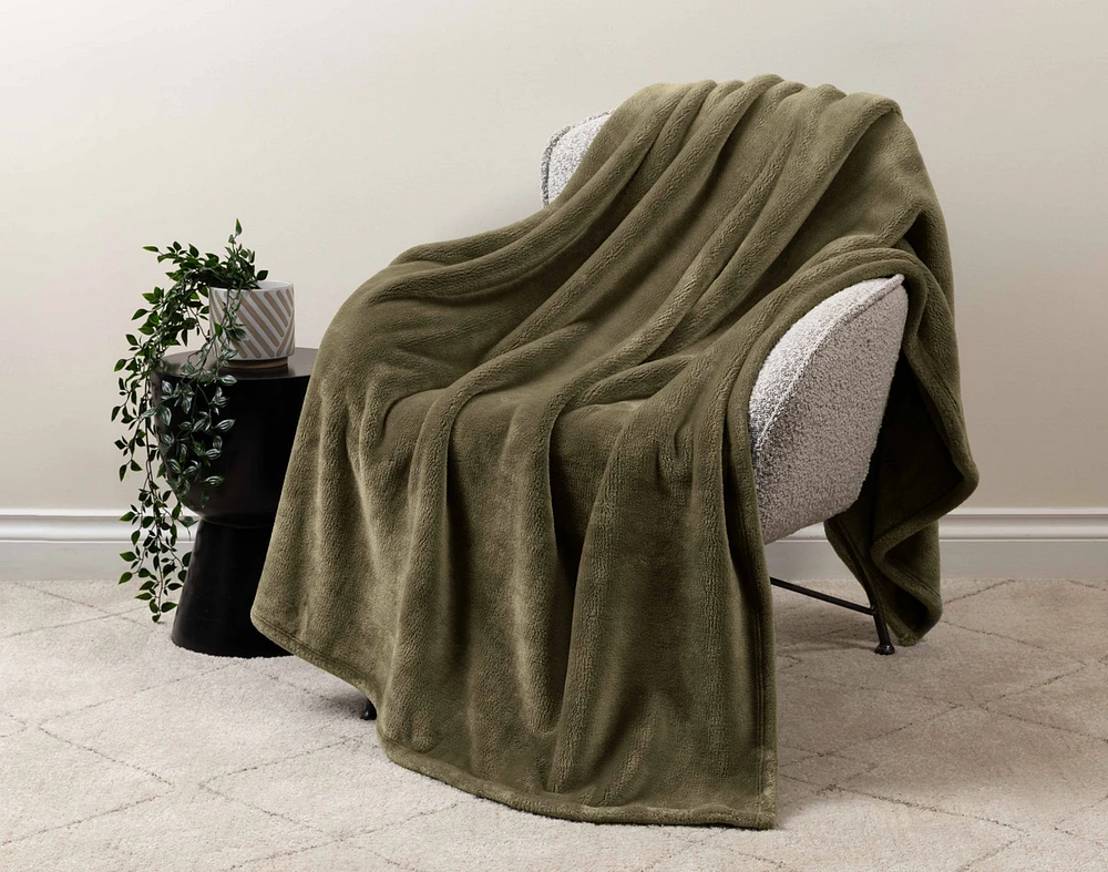 Velveteen Throw - Fir