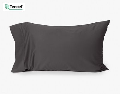 BeechBliss TENCEL Modal Pillowcases - Pewter (Set of 2) by QE Home  (Queen, Grey)