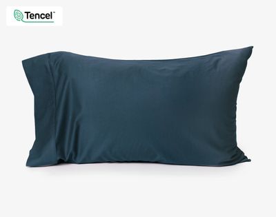 BeechBliss TENCEL Modal Pillowcases - Seaport (Set of 2) by QE Home  (Queen, Blue)