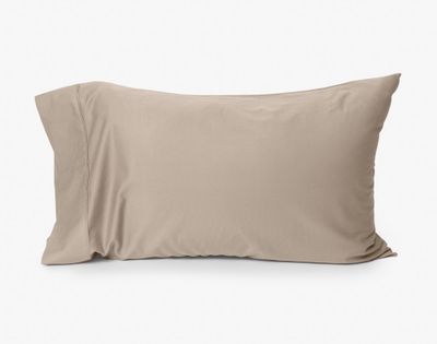 Eucalyptus Luxe Pillowcases - Ash (Set of 2) by QE Home  (Standard, Grey)