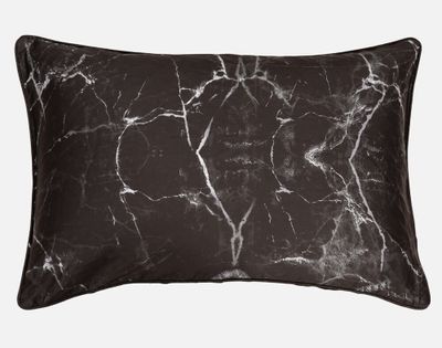 Inkstone Pillow Sham (Sold Individually) by QE Home  (King, Black)
