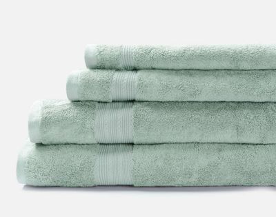 Modal Cotton Towels - Seafoam* by QE Home  (Bath Towel / 30" x  54", Green)