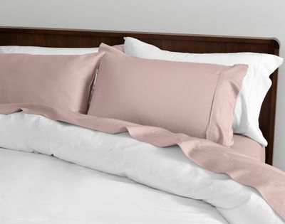 Recycled Polyester Sheet Set  - Rose Frost by QE Home  (King, Pink)