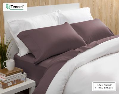 BeechBliss TENCEL Modal Sheet Set - Inkberry by QE Home  (King, Purple)