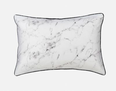 Bianco Pillow Sham (Sold Individually) by QE Home  (Queen, White)