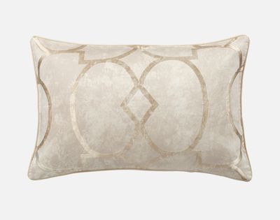 Boulevard Pillow Sham (Sold Individually) by QE Home  (King, Beige)