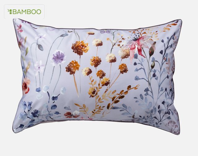 Jana Pillow Sham (Sold Individually) by QE Home  (Queen, Purple)