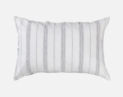 Breakwater Pillow Sham (Sold Individually) by QE Home  (Queen, White)