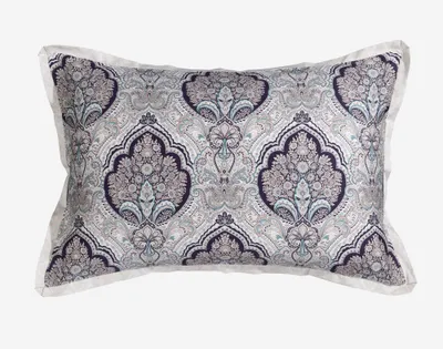 Dover Pillow Sham (Sold Individually) by QE Home  (Queen, Blue)