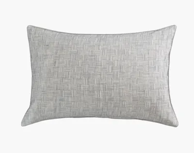 Landon Pillow Sham (Sold Individually) by QE Home  (King, Grey)