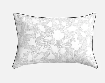 Shyla Pillow Sham (Sold Individually) by QE Home  (Queen, White)