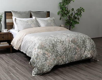 Greensleeves Duvet Cover, Cotton, Floral, Queen