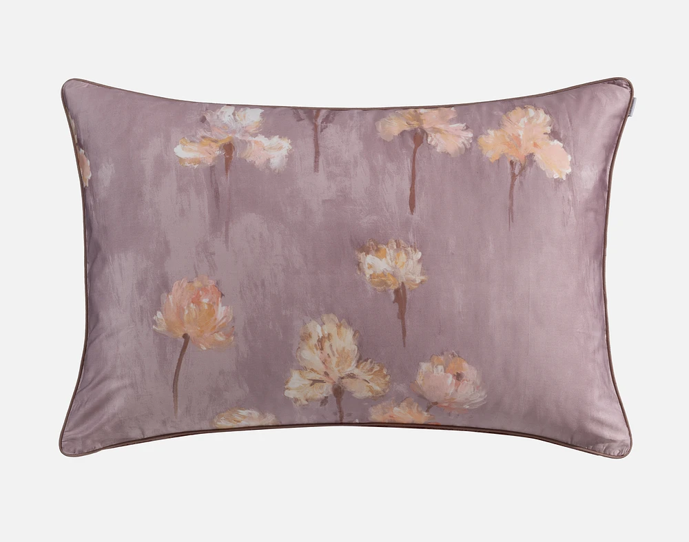 Irisette Floral Pillow Sham, Floral, Purple,