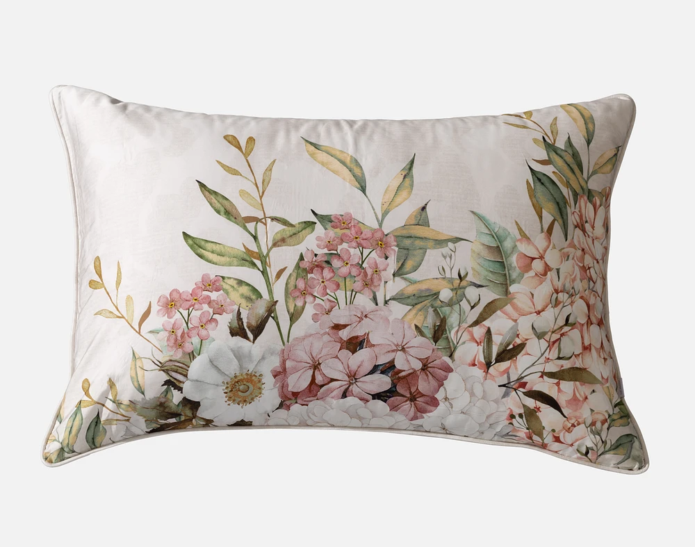 Positano Floral Pillow Sham, Floral, Beige,