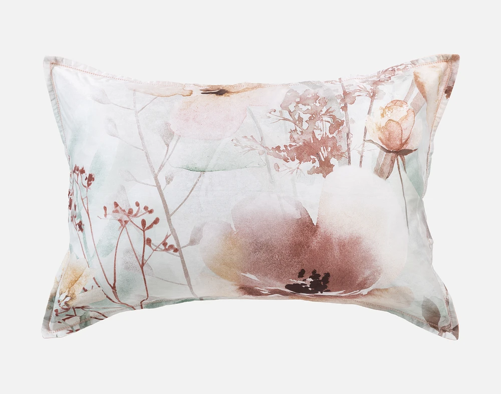 Lastlight Pillow Sham, Floral, White,