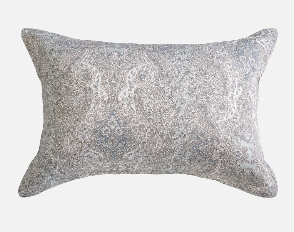 Bayview Pillow Sham, Paisley, Green,