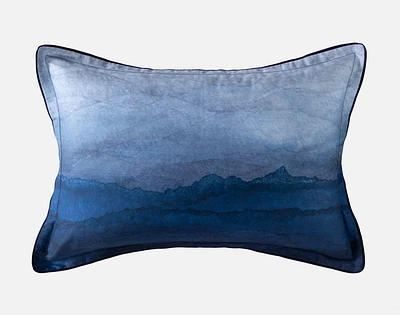 Pacifica Blue Pillow Sham, Ombre, Queen
