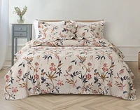 Felicity Cotton Quilt Set, Floral, Beige,