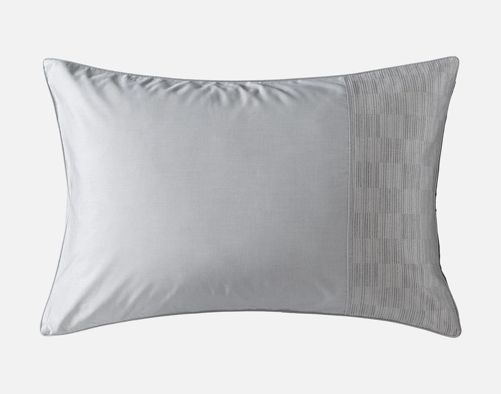 Marco Pillow Sham, Geometric, Grey,