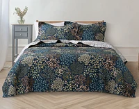 Kindred Cotton Quilt Set, Botanical, Blue,