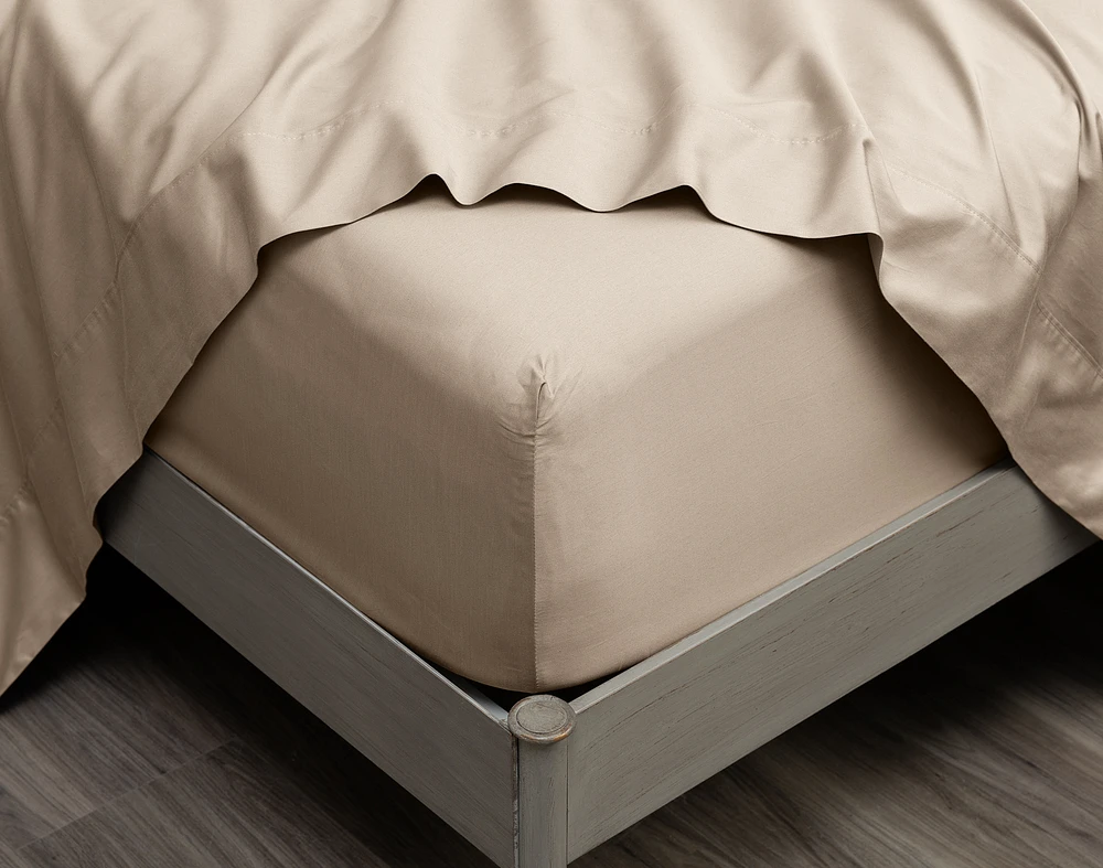 300TC Organic Cotton Fitted Sheet