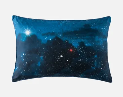 Supernova Pillow Sham (Sold Individually) by QE Home  (Queen, Blue)