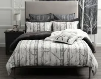 Birchgrove Duvet Cover, Botanical, Grey, Double