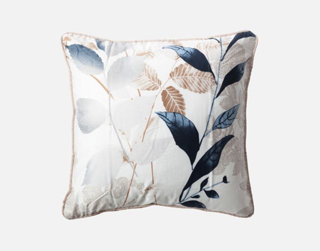 Alder Square Cushion Cover by QE Home  (Beige)